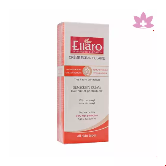 Ellaro Sunscreen Cream SPF 50 For All Skins 50 ml