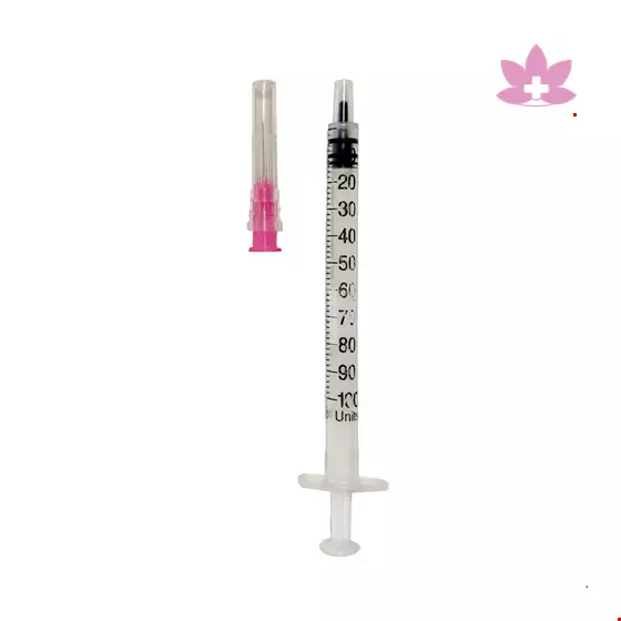 Imed Insulin syringe of 100 units of volume of one milliliter 100 Pcs