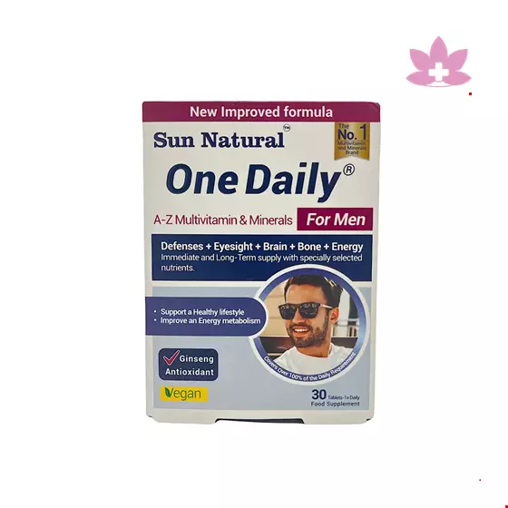 Sun Natural One Daily Multivitamin And Minerals For Men 30 Tabs